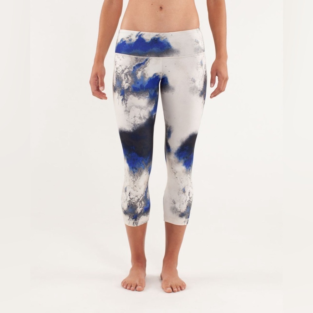 Lululemon Wunder‎ Under Crop Milky Way Multi Legging size 4